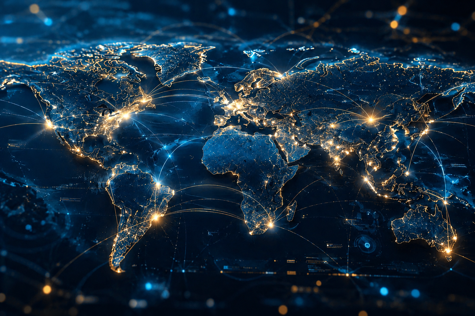 Digital world map representing international real estate services for overseas property owners and investors in Israel