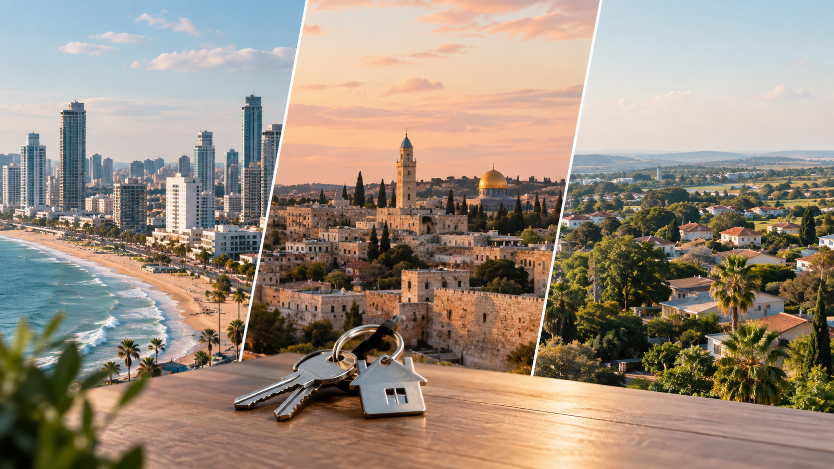 השוואה בין ניהול נכסים בתל אביב, ירושלים והשרון